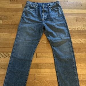 Goldsign Jeans High Rise Straight Leg 100%cotton Size 30